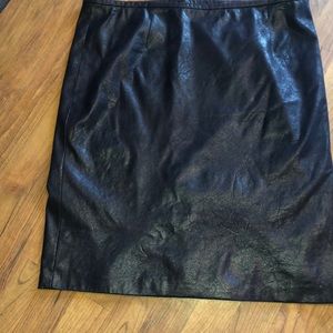 Calvin Klein leather look skirt